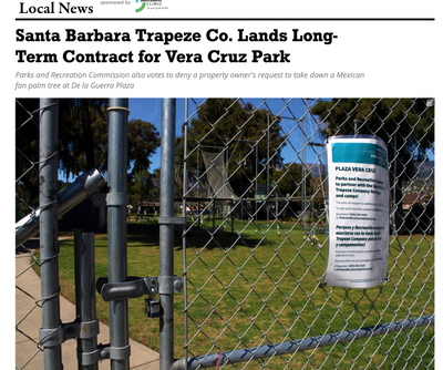 Santa Barbara Trapeze Co. Lands Long-Term Contract for Vera Cruz Park